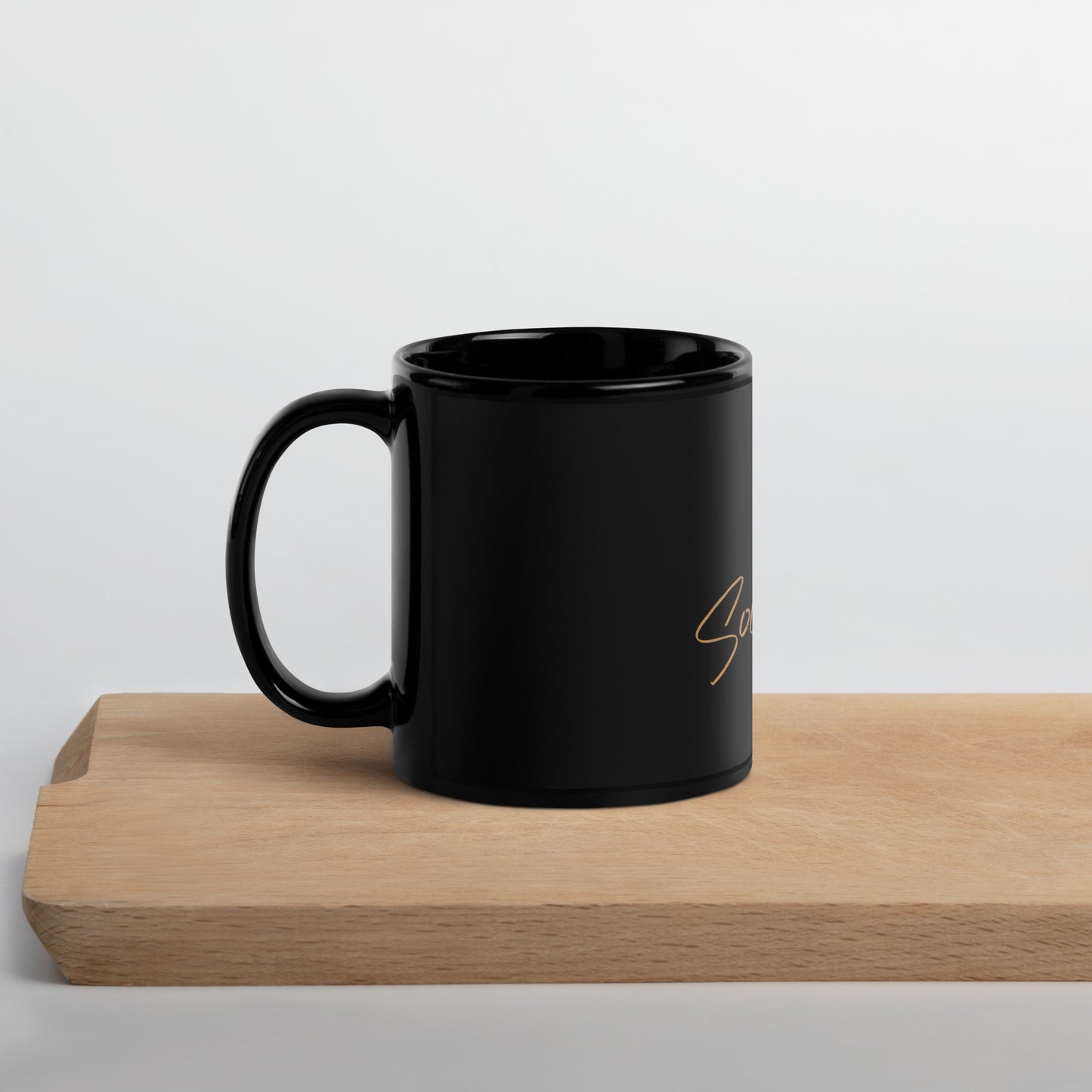 One-Love Black Glossy Mug