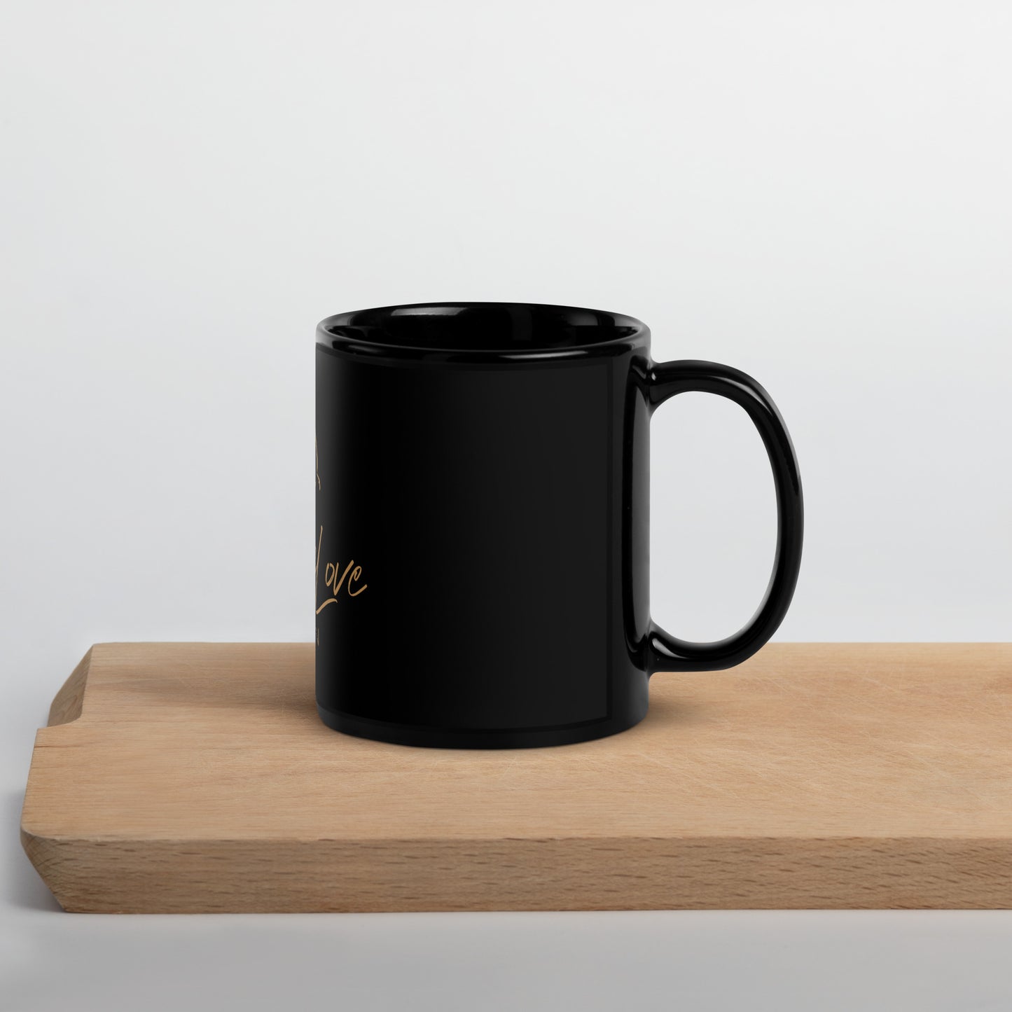 One-Love Black Glossy Mug