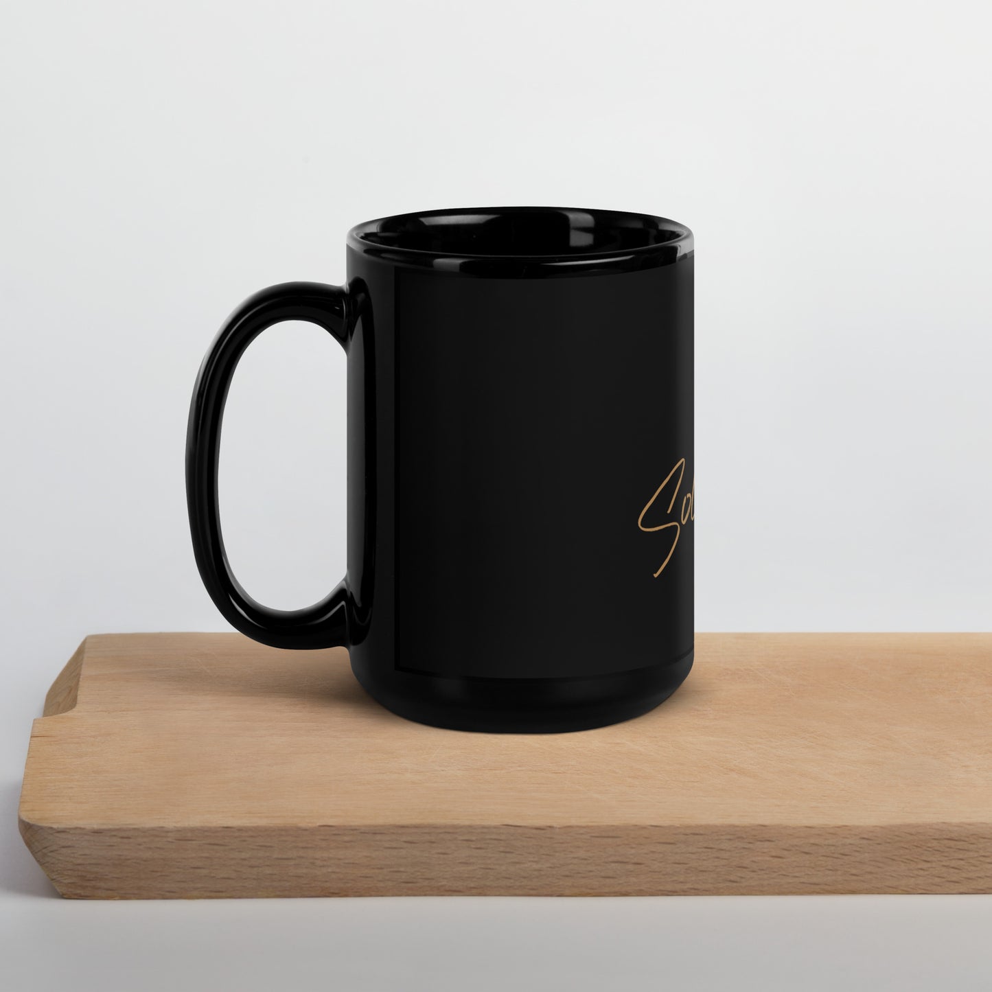 One-Love Black Glossy Mug